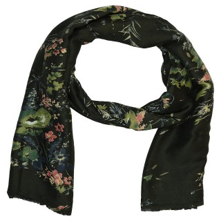 Designer Viscose Printed Stole-Black Color